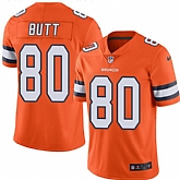 Nike Men & Women & Youth Broncos 80 Jake Butt Orange Color Rush Limited Jersey,baseball caps,new era cap wholesale,wholesale hats